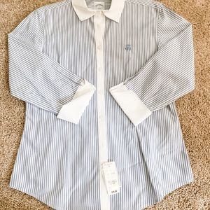 Brooks Brothers Stripe Blouse WITH TAGS ON!!!